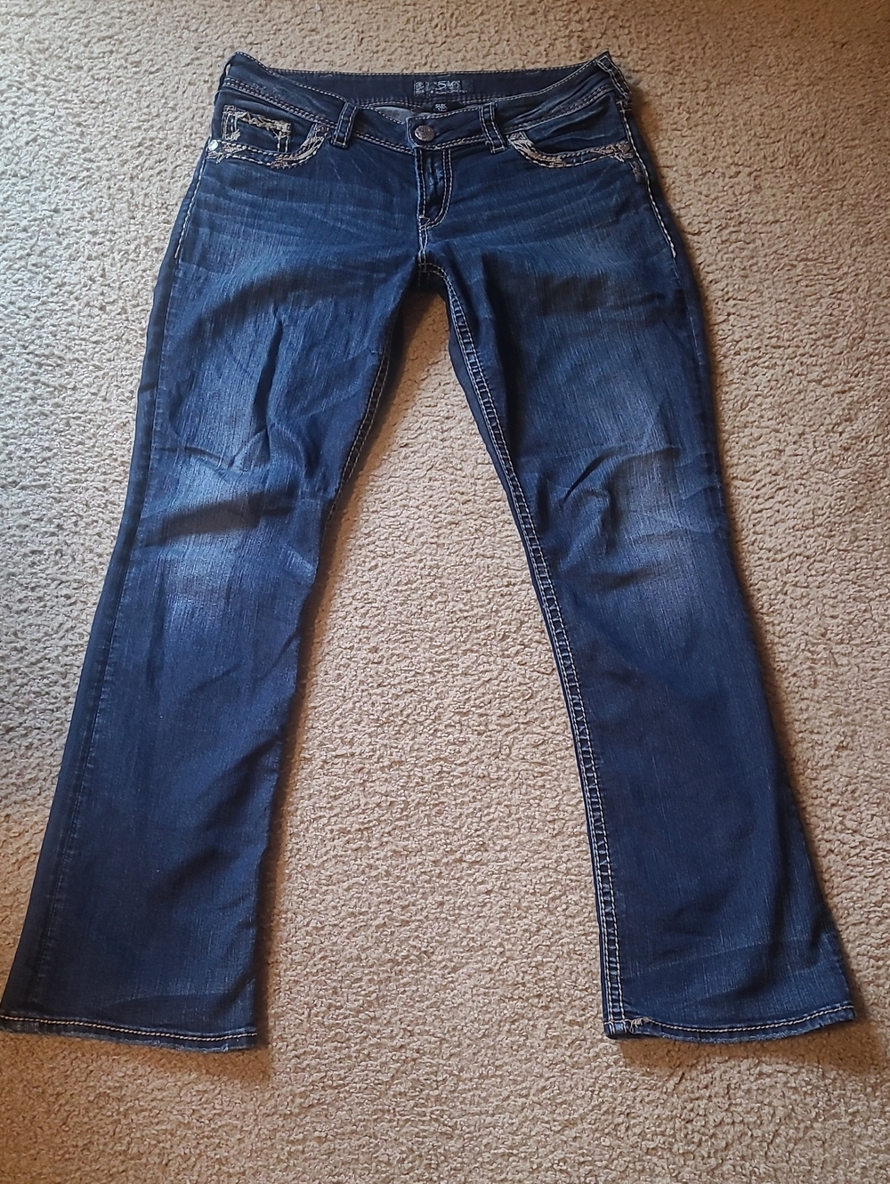 Silver Suki 17" Dark Wash Jeans, 30x31